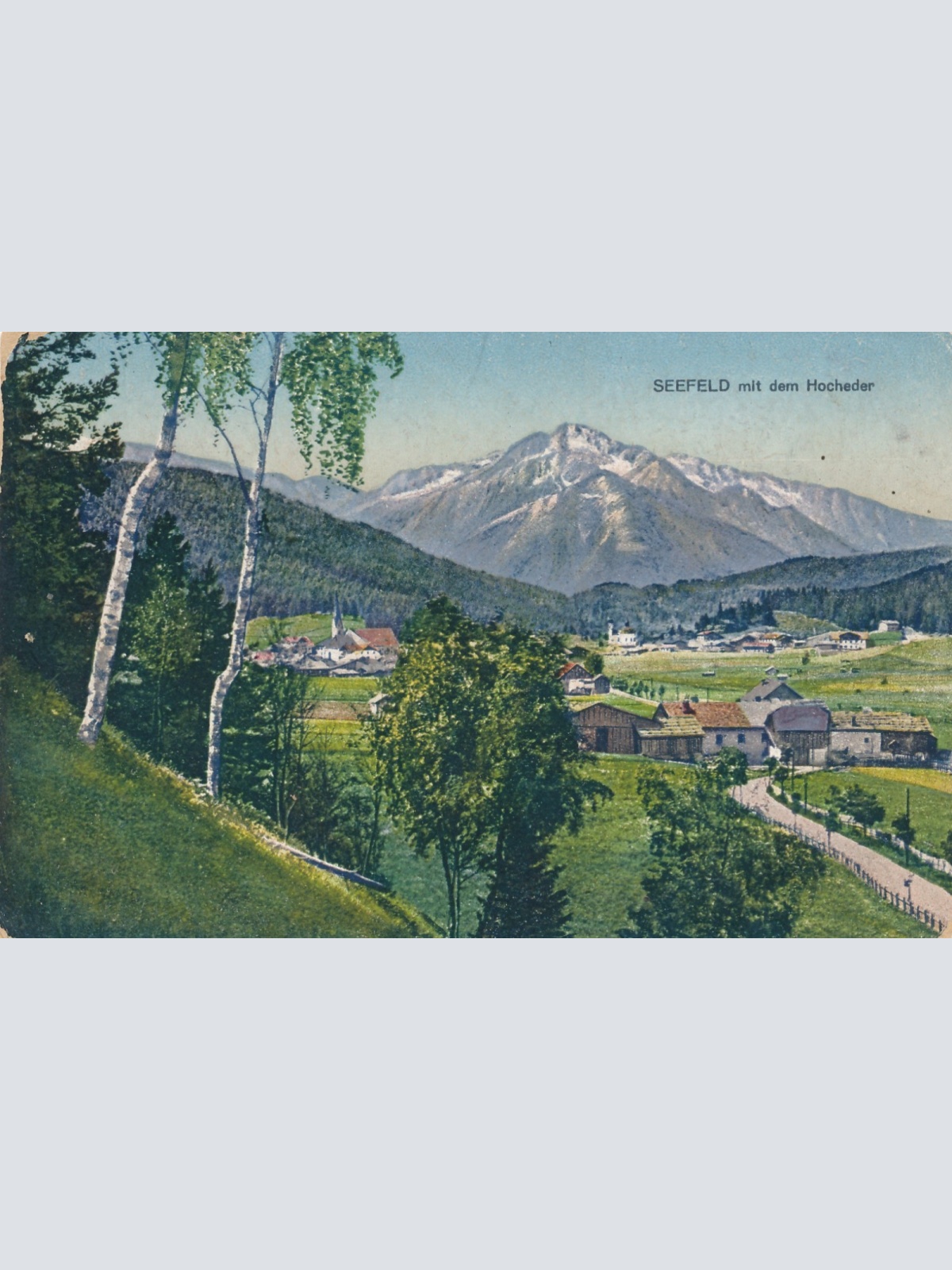 AK aus Seefeld mit dem Hocheder in Tirol Ansichtskarte (7843)