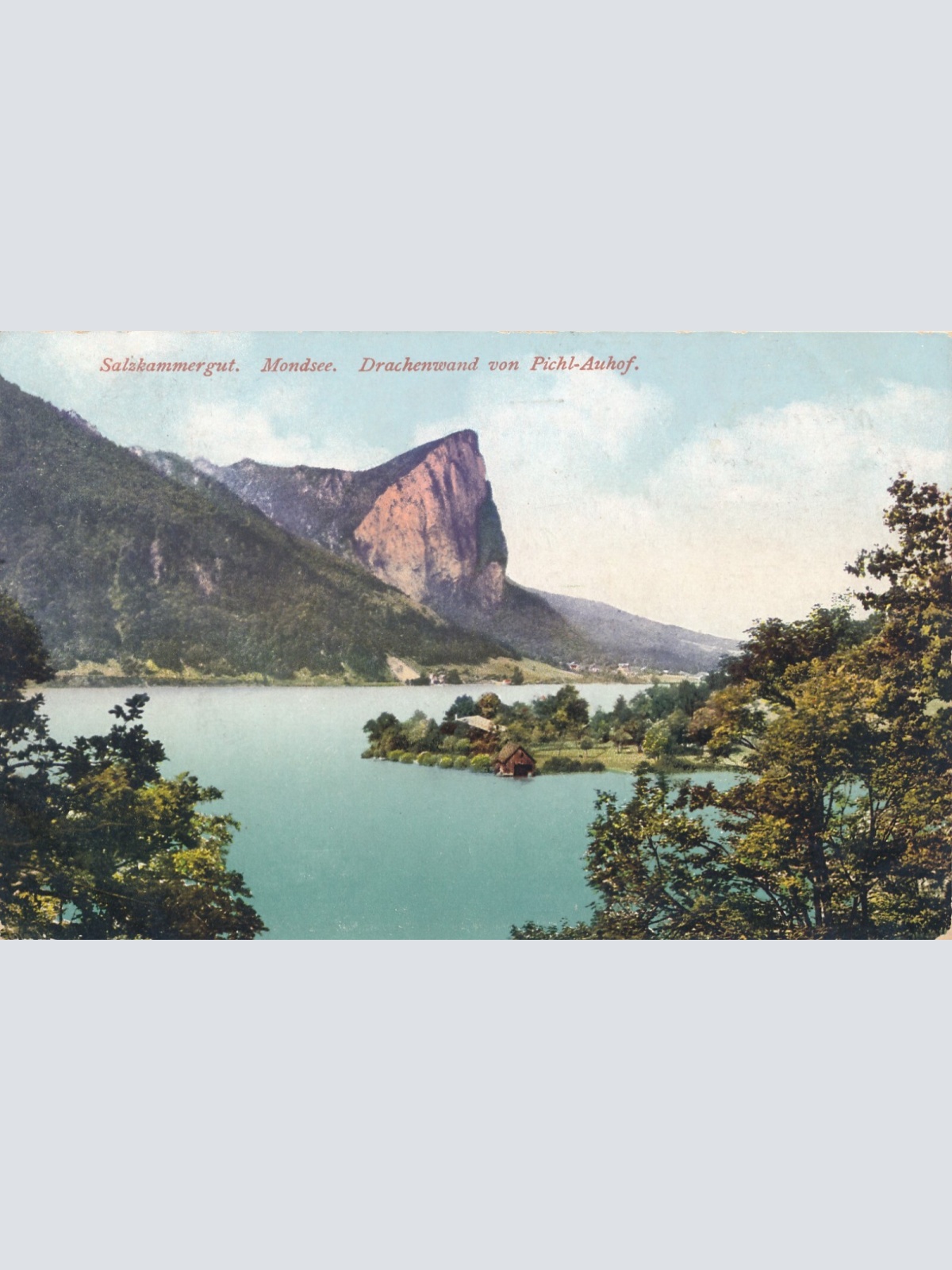 AK aus Mondsee mit Drachenwand Oberösterreich Ansichtskarte (8195)
