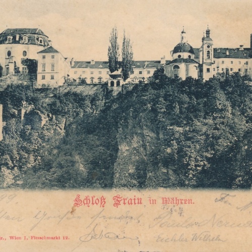 AK vom Schloß Frain Tschechoslowakei Ansichtskarte (8243)