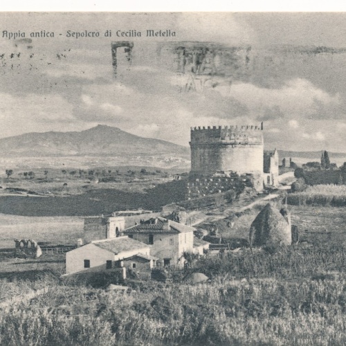 AK aus Roma - Rom Via Appia antica Cecillia Metalla Italien Ansichtskarte (8159)