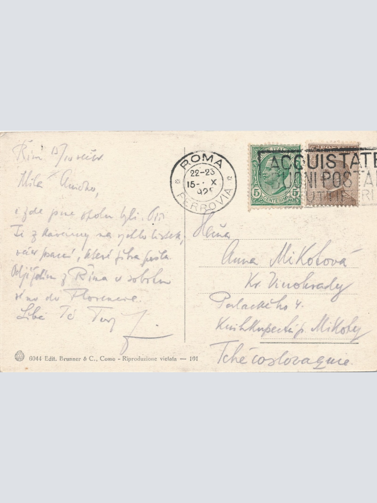 AK aus Roma - Rom Via Appia antica Cecillia Metalla Italien Ansichtskarte (8159)