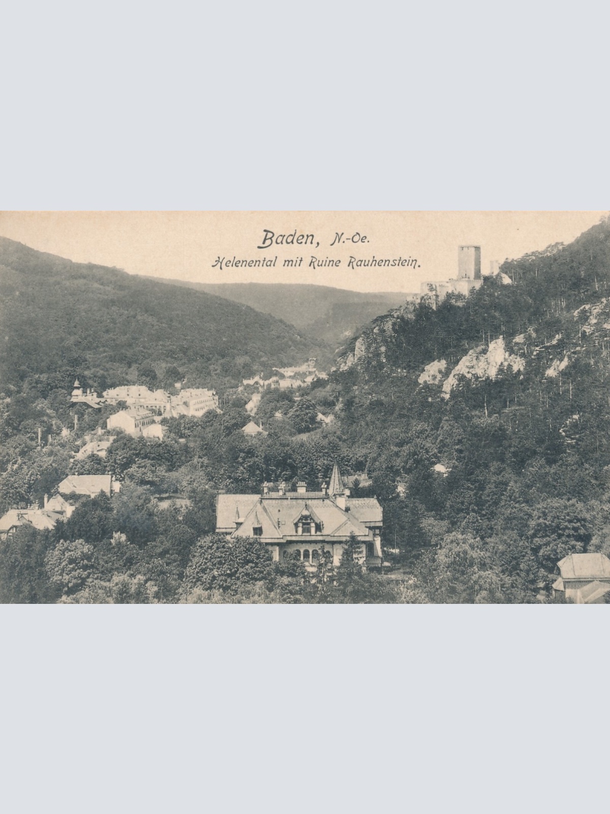 AK aus Baden mit Helenental und Ruine Niederösterreich Ansichtskarte (8135)