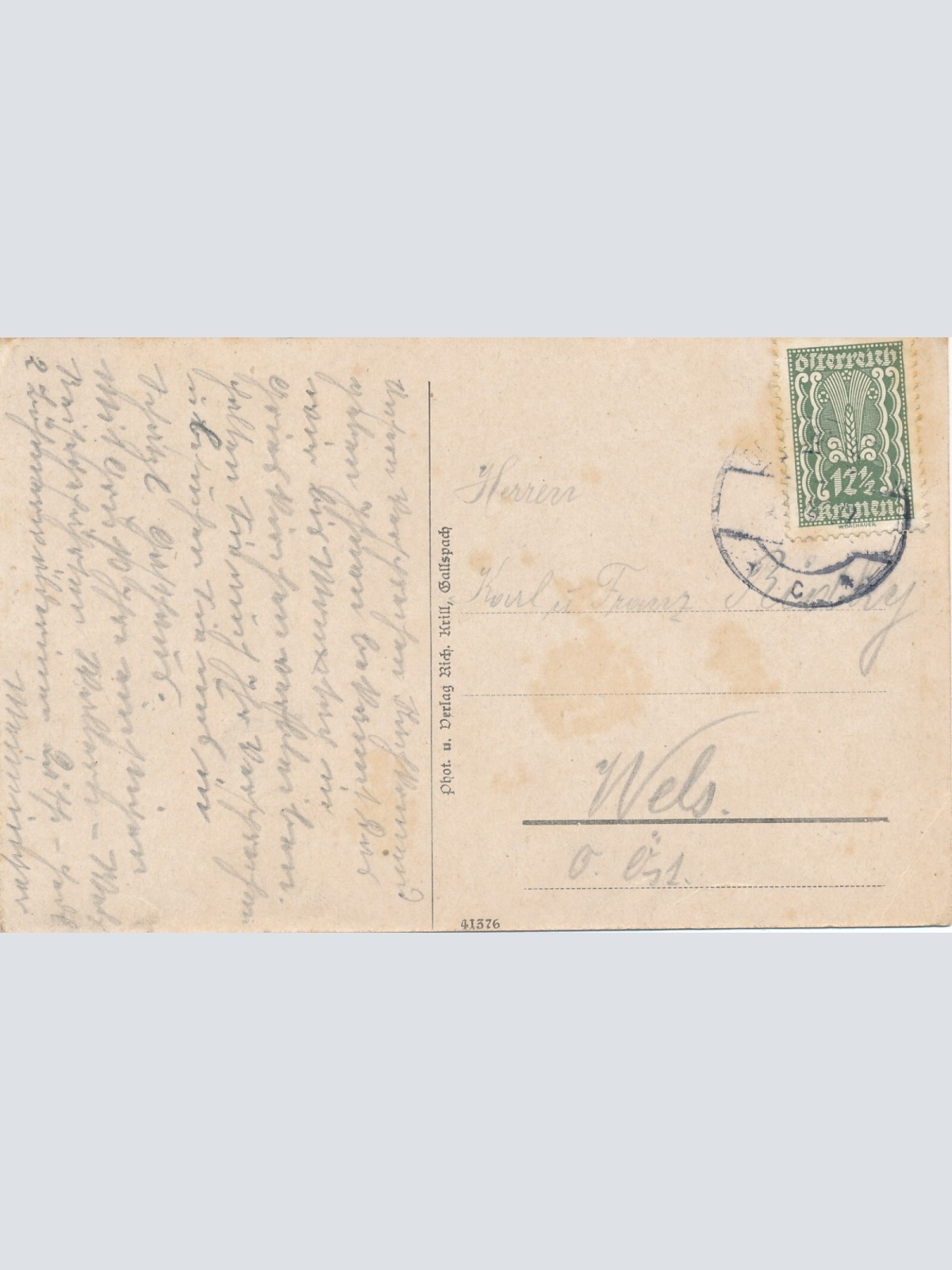 AK aus Gallspach mit Schloß Oberösterreich Ansichtskarte (8183)