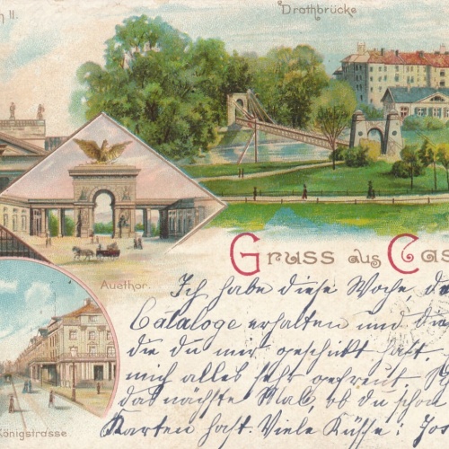 Litho - Karte gruss aus Cassel Hessen (6622)