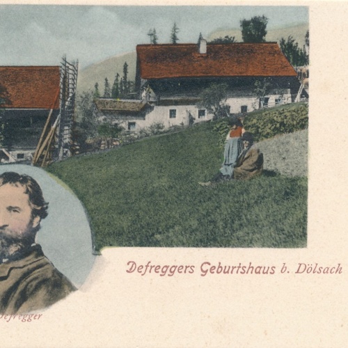 AK aus Dölsach Defreggers Geburtshaus Tirol Ansichtskarte (8307)