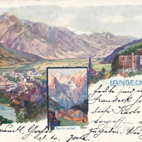 AK aus Landeck Trafoi Hotel Tirol Ansichtskarte (8308)