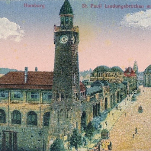 AK aus Hamburg St.Pauli Landungsbrücken Ansichtskarte (8262)