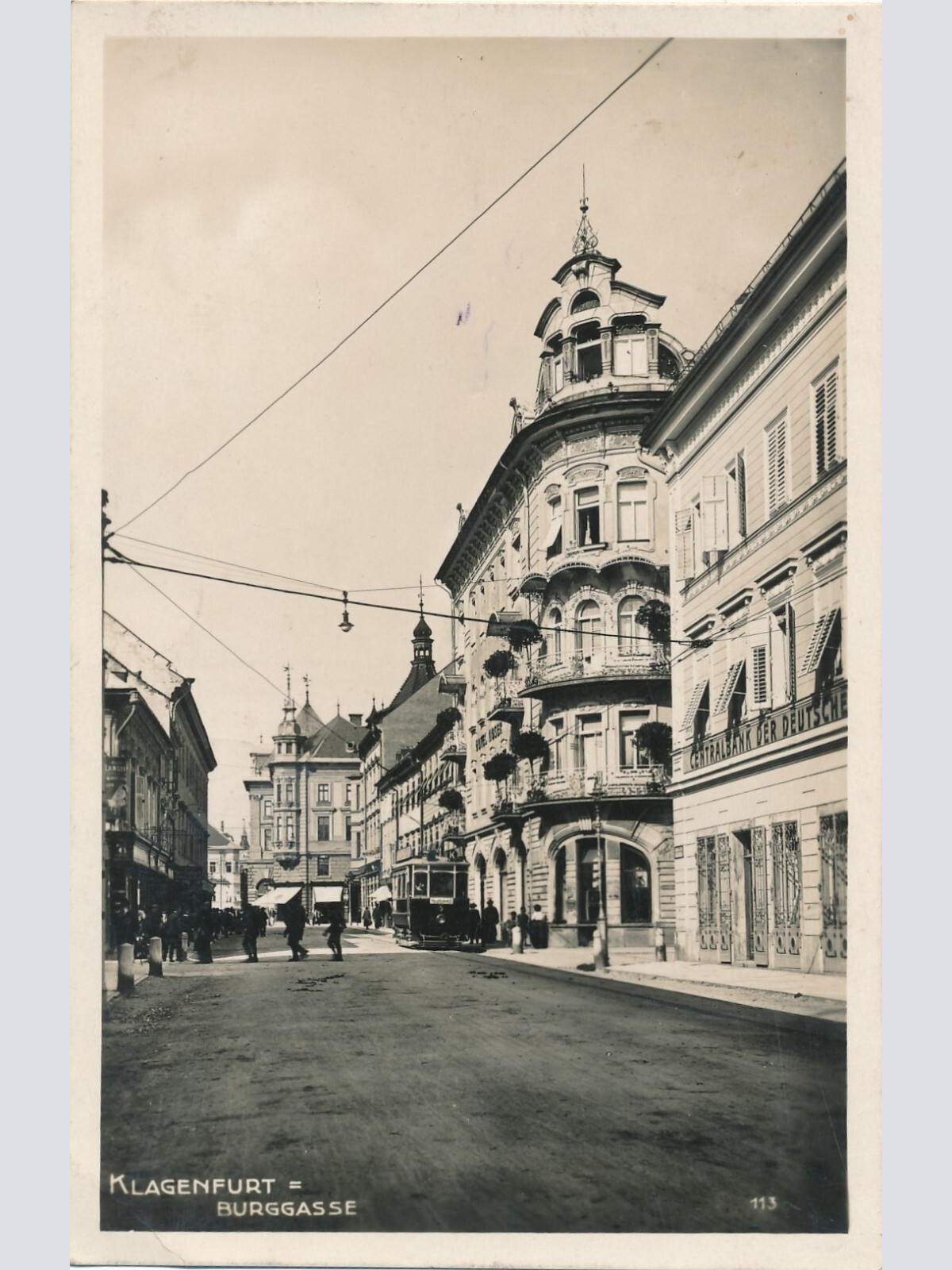 AK aus Klagenfurt Burggasse Kärnten Ansichtskarte (8290)