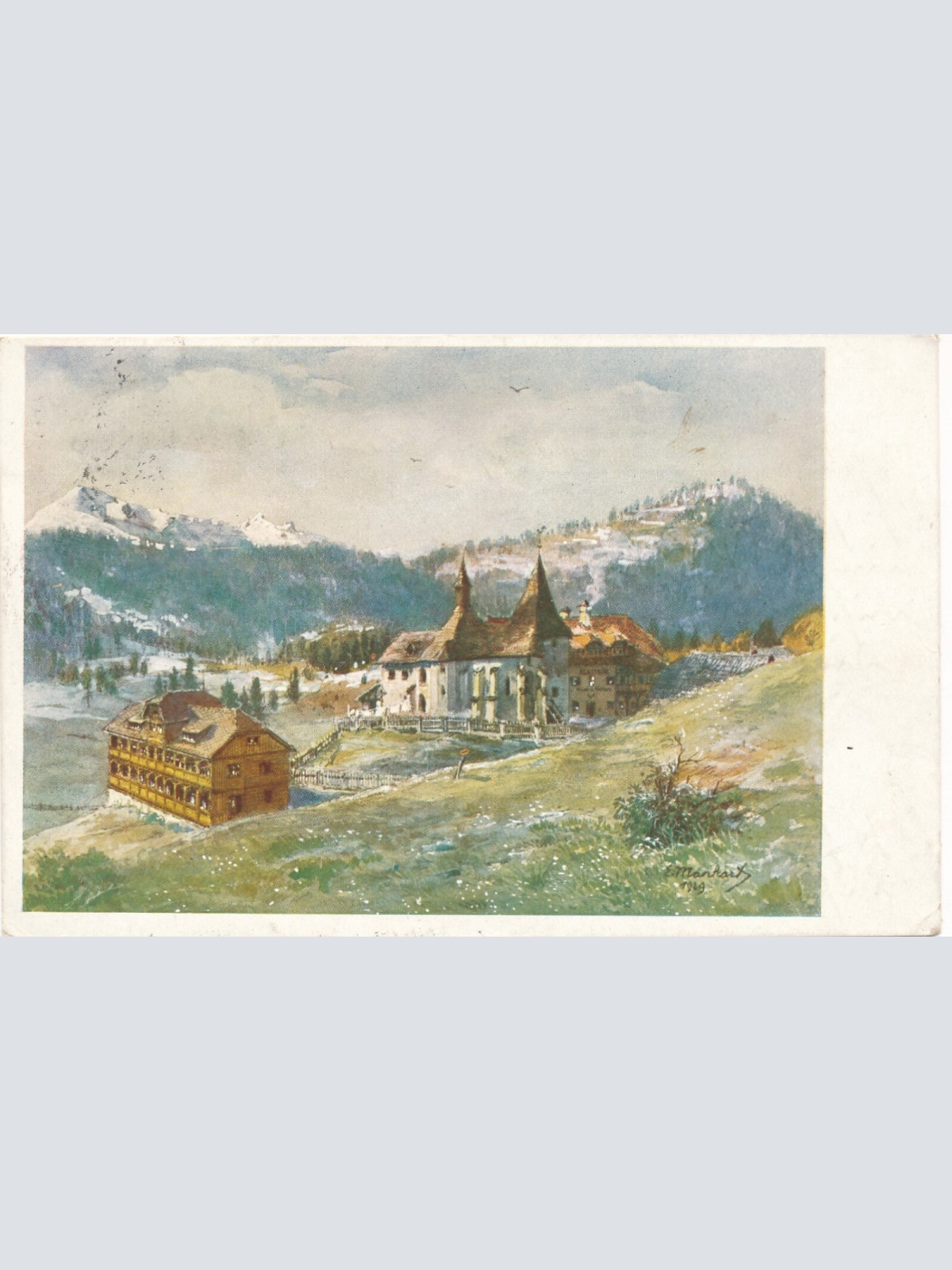 AK aus Flattnitz mit Gast und Kurhaus Kärnten Ansichtskarte (8291)