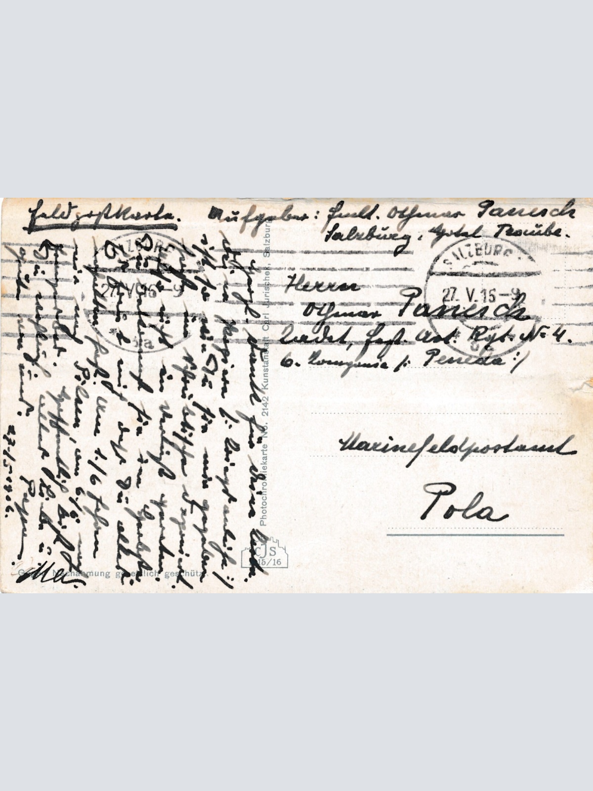 AK aus von der Feste Hohensalzburg Salzburg Ansichtskarte (8297)