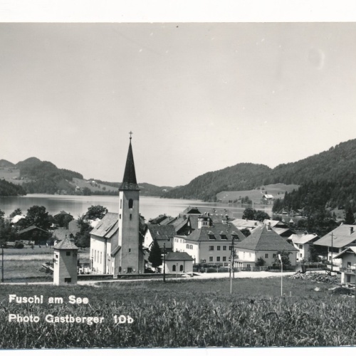 AK aus Fuschl am See mit Kirche Salzburg Ansichtskarte (8298)