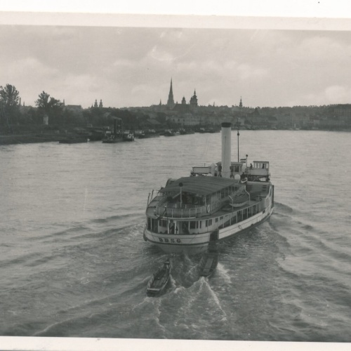 AK aus Linz an der Donau mit Dampfer Oberösterreich Ansichtskarte (8285)