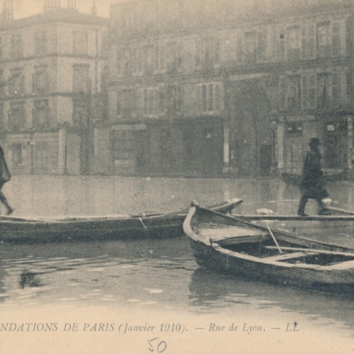 AK aus Paris Hochwasserkatastrophe Frankreich 1910 (6589)