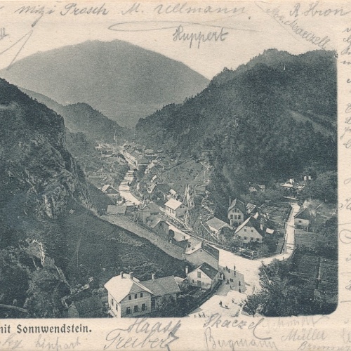 AK aus Schottwein mit Sonnwendstein Niederösterreich Ansichtskarte (8103)