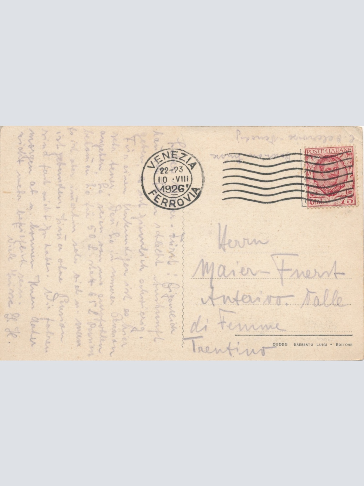 AK aus Venezia Lido Capanne di sinistra Italien Ansichtskarte (8553)