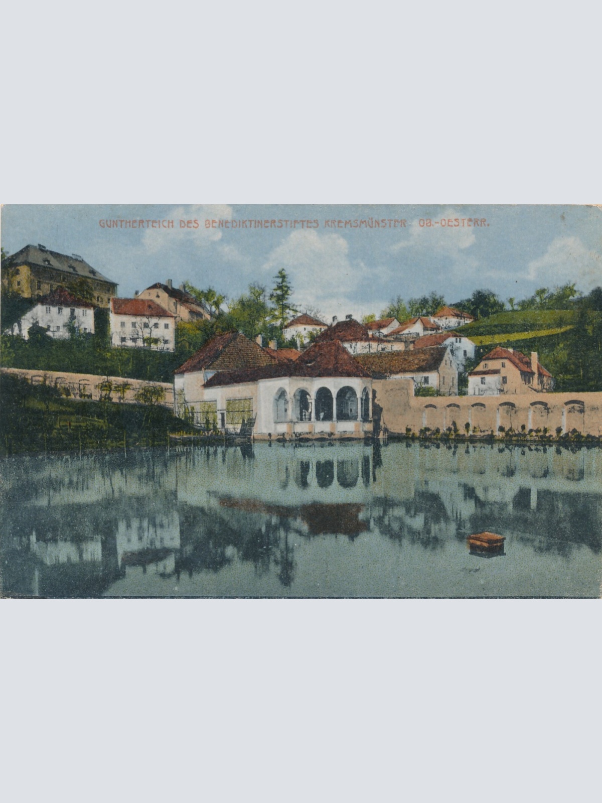 AK aus Kremsmünster mit Guntherteich Oberösterreich Ansichtskarte (8481)