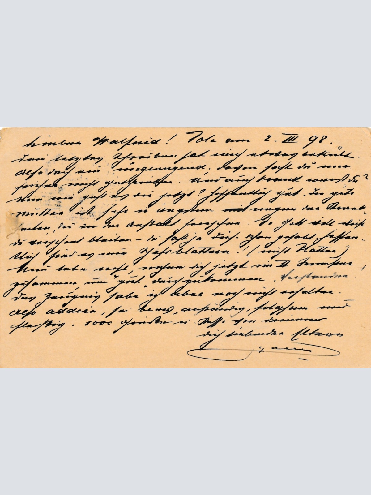 2 Kreuzer Ganzsachen - Karte 1898 aus Pola (8685)