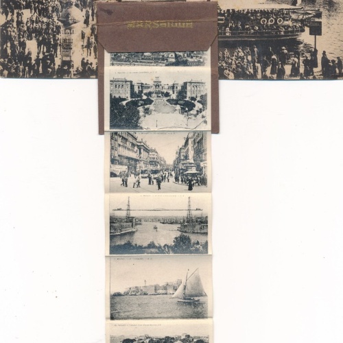 leporello - Karte aus Marseille Frankreich Ansichtskarte (8630)