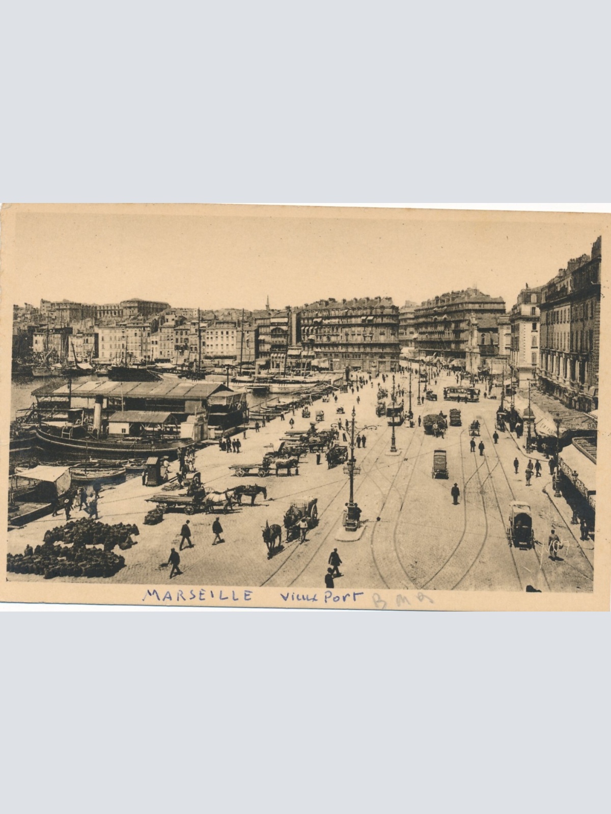 AK aus Marseille am Hafen Frankreich Ansichtskarte (8584)