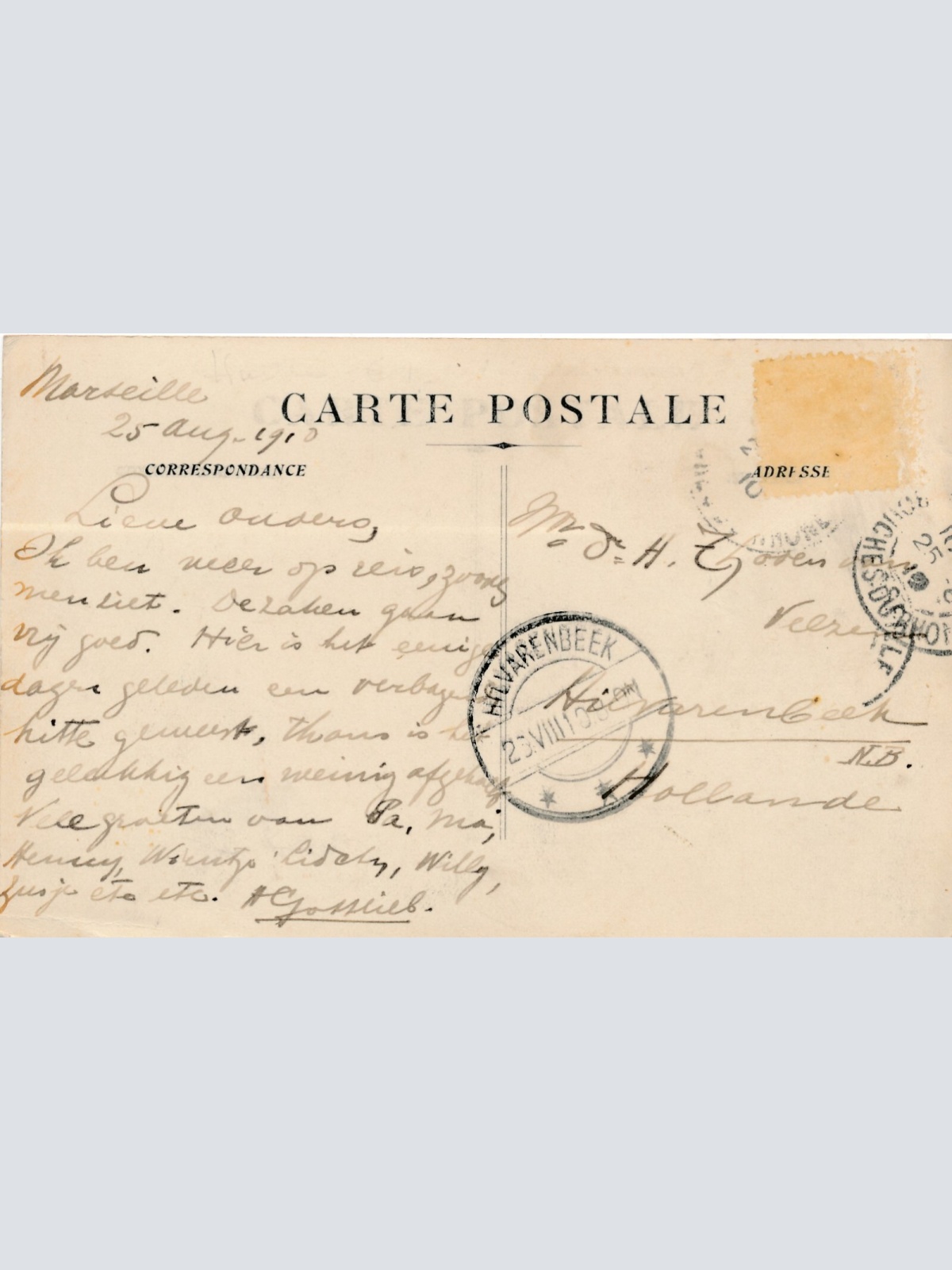 AK aus Marseille Frankreich Ansichtskarte (8603)