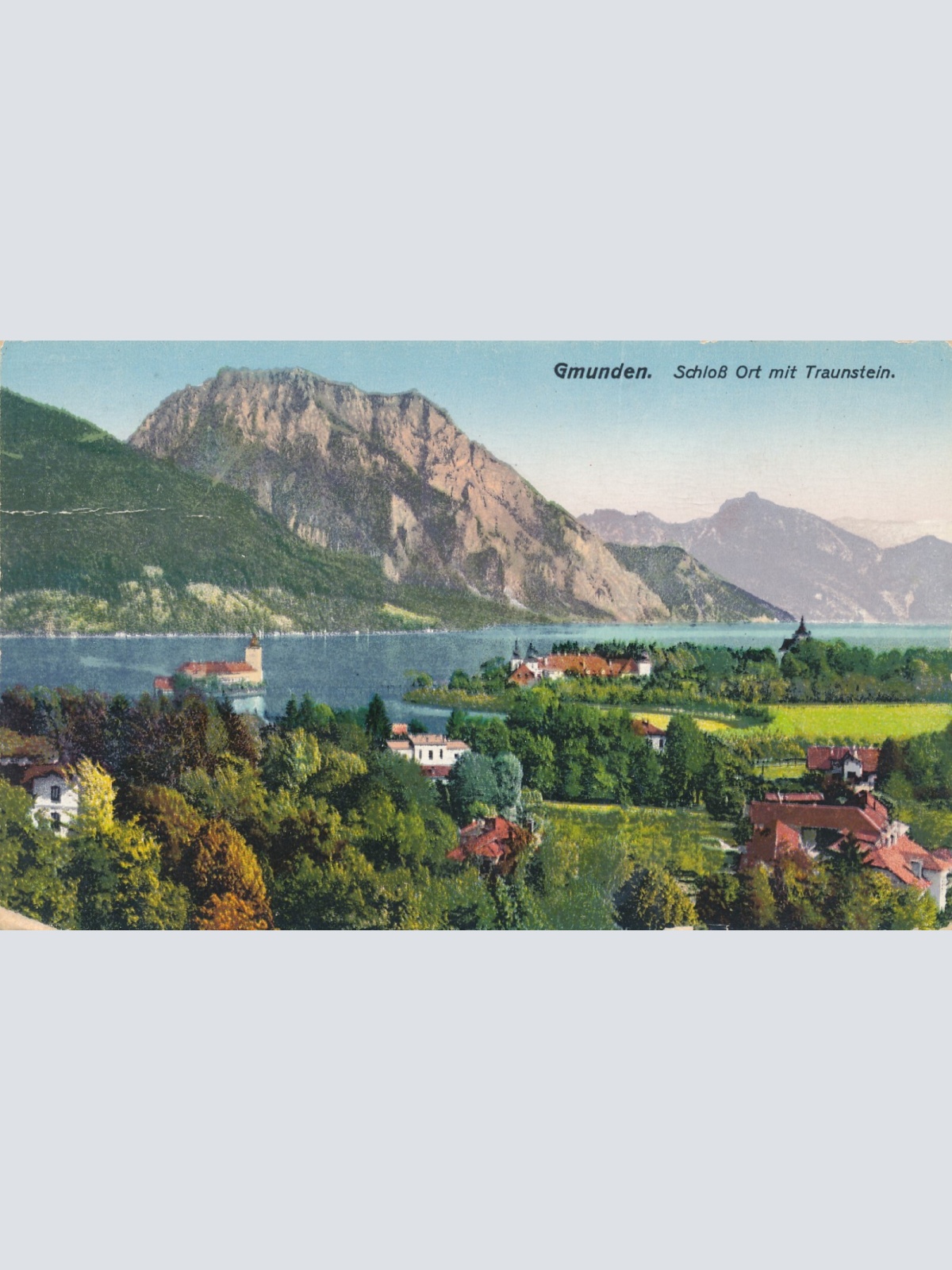 AK aus Gmunden mit Schloß Ort Oberösterreich Ansichtskarte (8459)