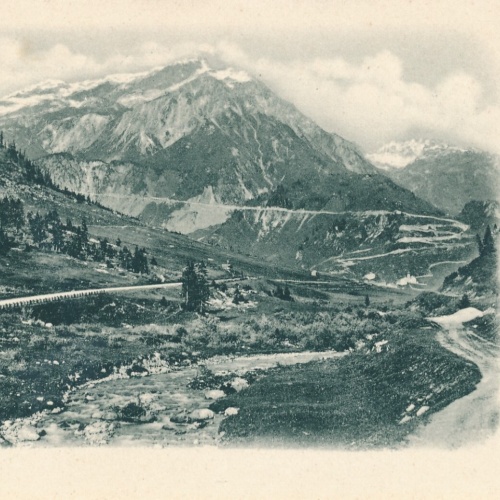 AK aus Stuben Flexenstrasse Vorarlberg Ansichtskarte (8334)