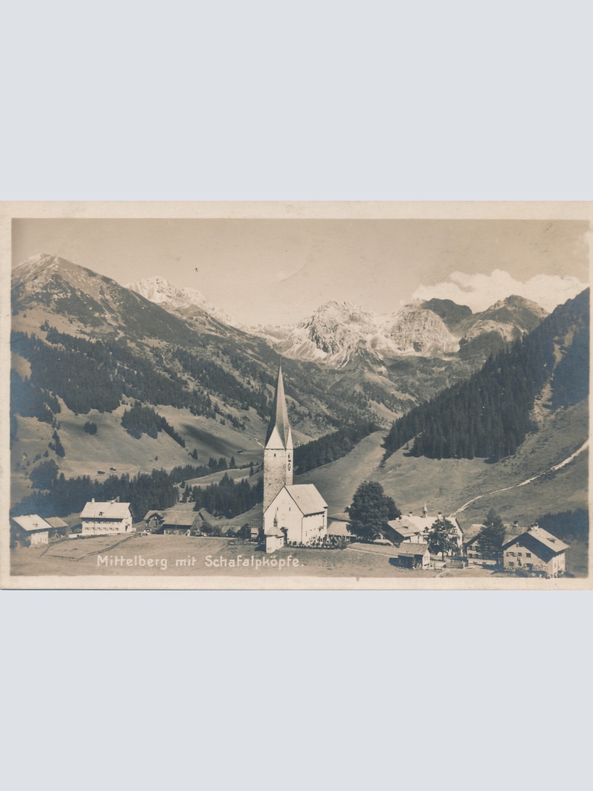 AK aus Mittelberg mit Schafalpköpf Vorarlberg Ansichtskarte (8336)