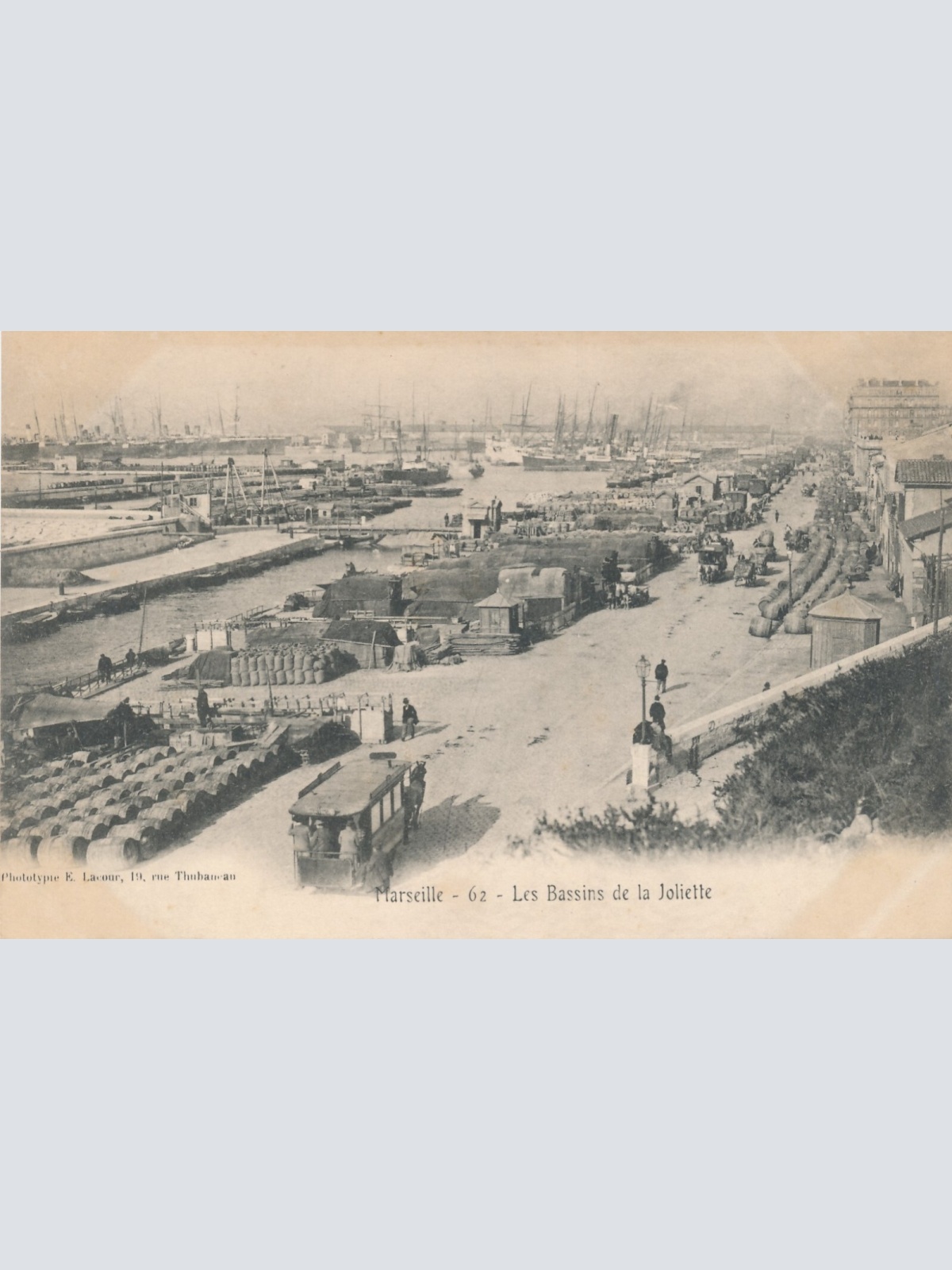 AK aus Marseille vom Hafen Frankreich (6658)