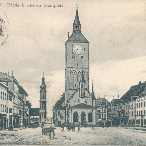AK aus Deggendorf Stadtplatz Bayern Ansichtskarte (8413)