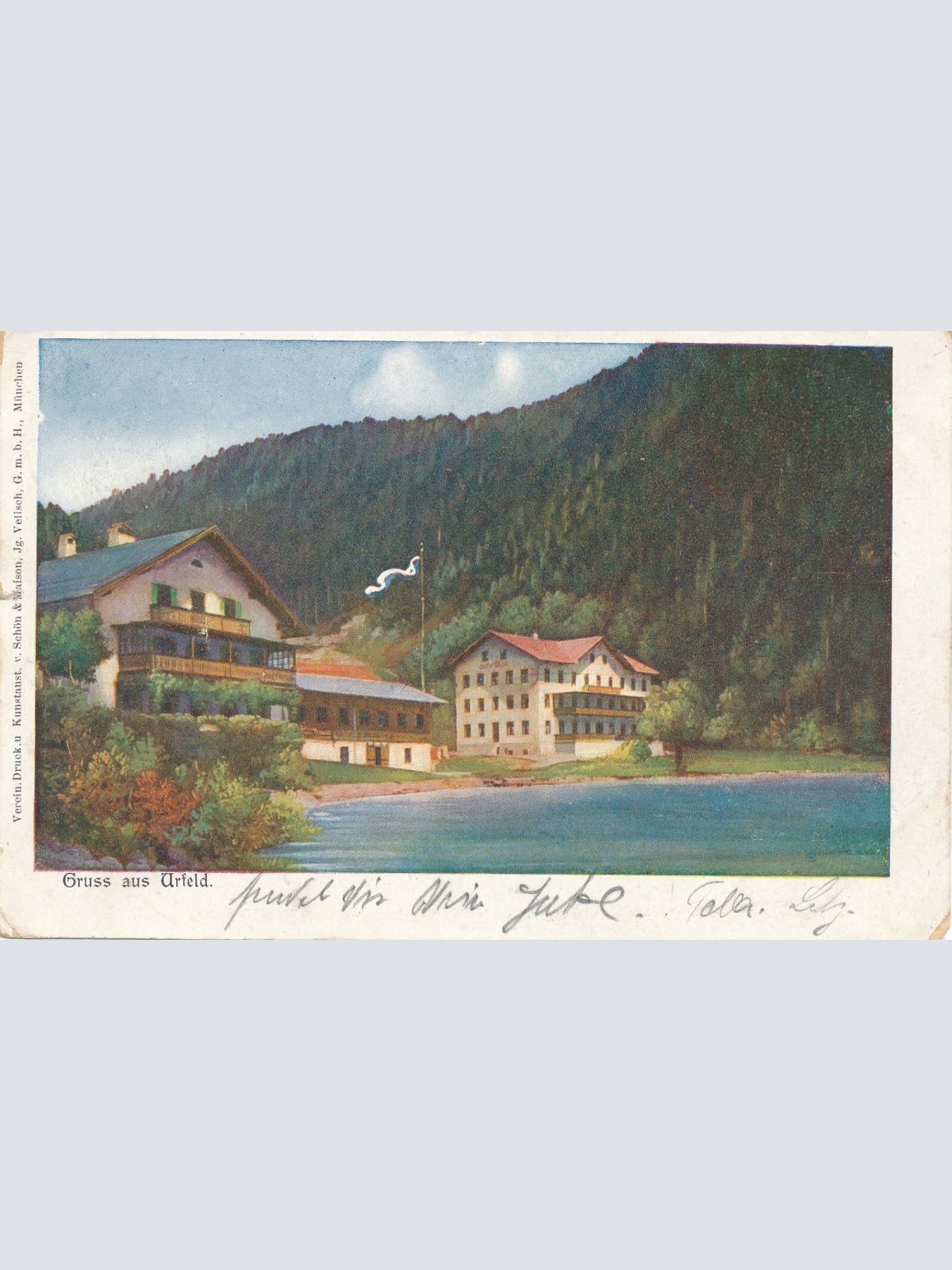 AK aus Urfeld Bayern Ansichtskarte (8412)