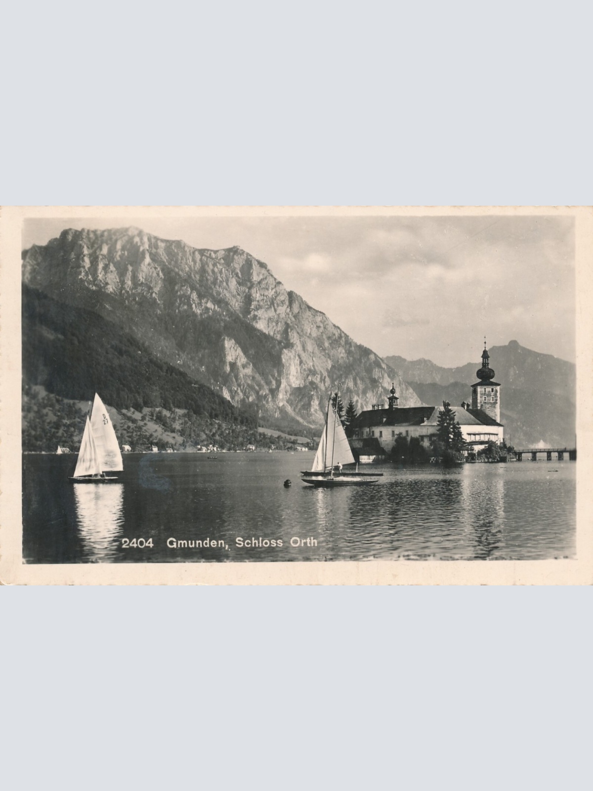 AK aus Gmunden mit Schloss Ort Oberösterreich Ansichtskarte (8454)