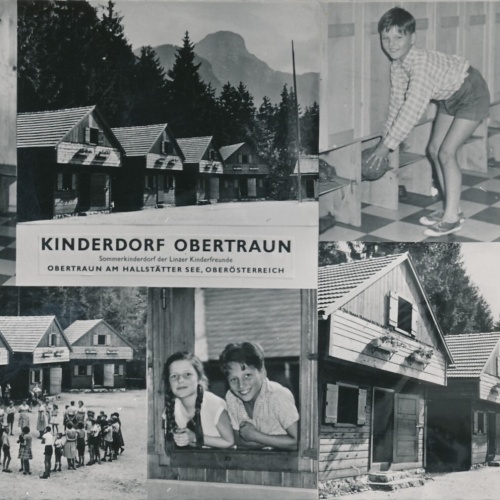 AK aus Obertraun mit Kinderdorf Oberösterreich Ansichtskarte (8935)