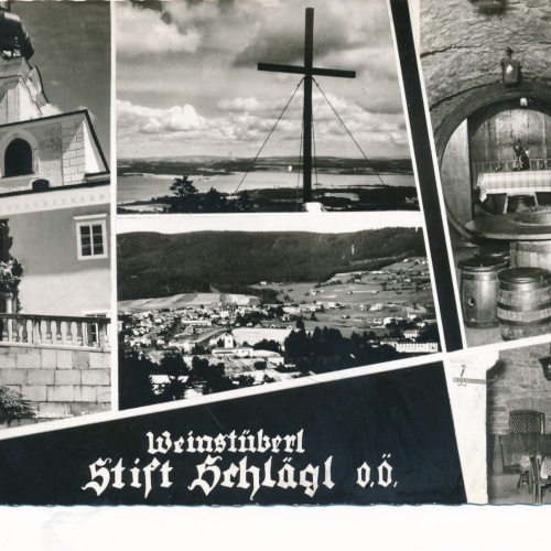 AK aus Schlägl mit Weinstüberl Oberösterreich Ansichtskarte (8937)