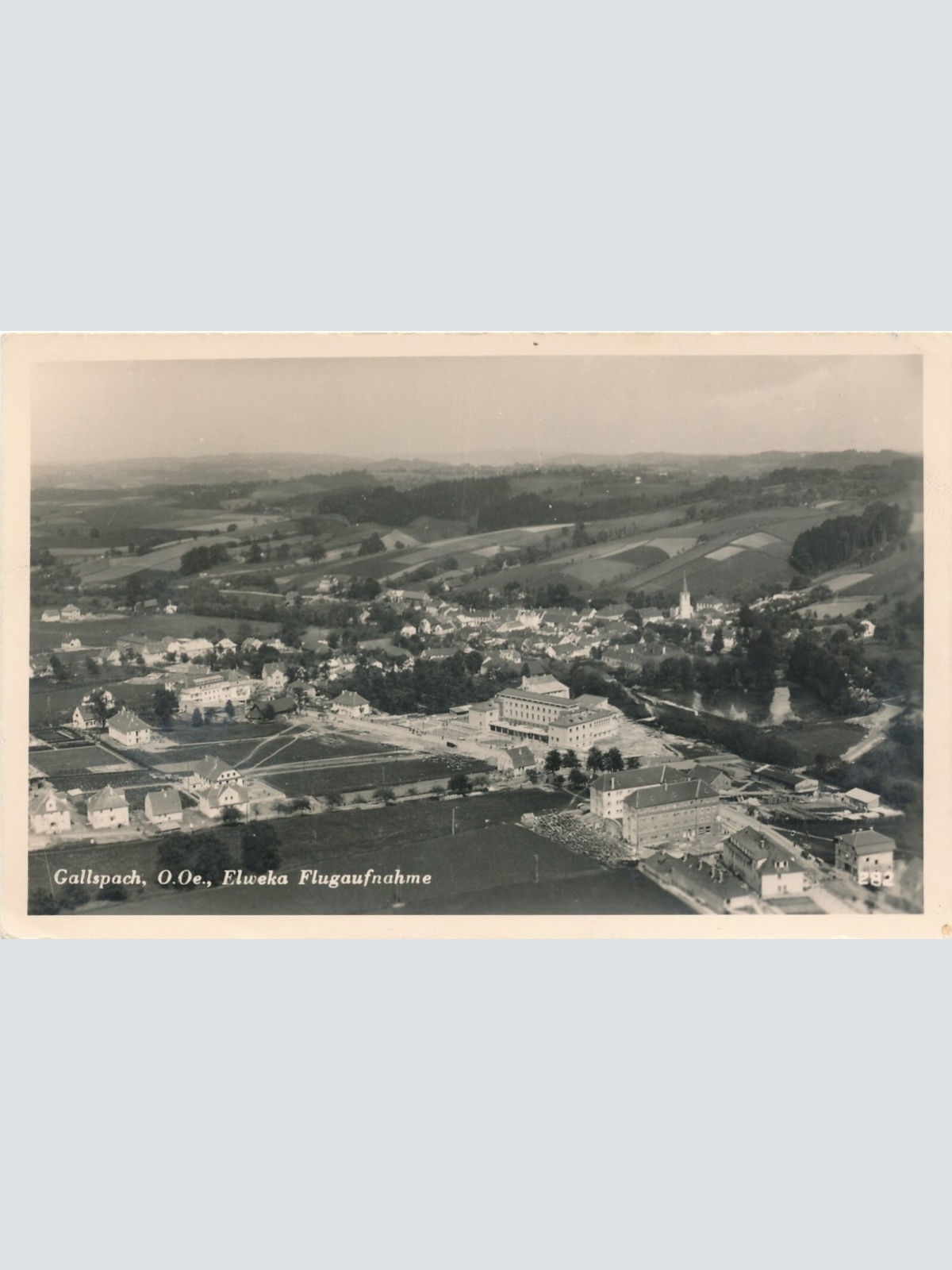 AK aus Gallspach Elweka Fliegeraufnahme Oberösterreich Ansichtskarte (8927)