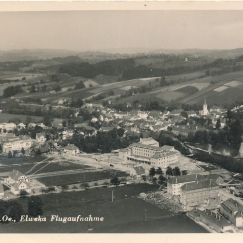 AK aus Gallspach Elweka Fliegeraufnahme Oberösterreich Ansichtskarte (8927)