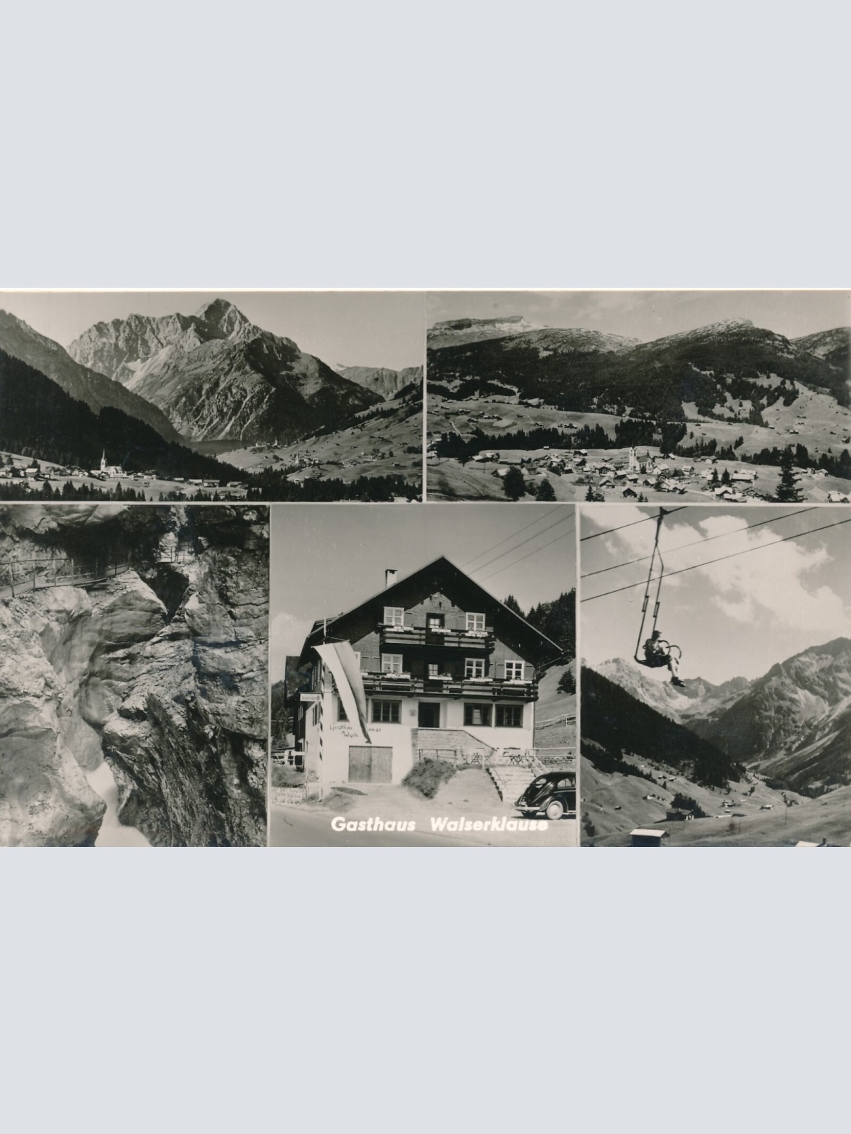 AK aus Riezlern mit Gasthaus Walserklause Vorarlberg Ansichtskarte (8340)