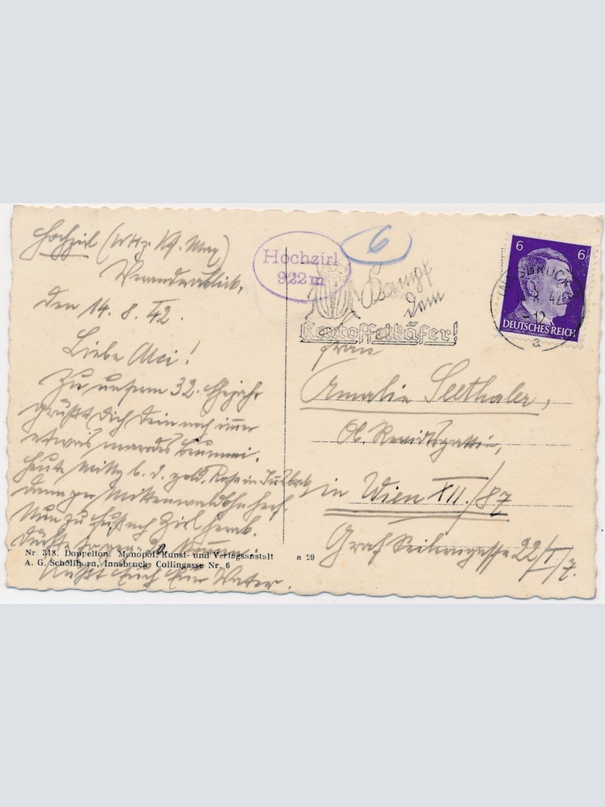 AK, Ruine Fragenstein, Zirl, Tirol (S2245)