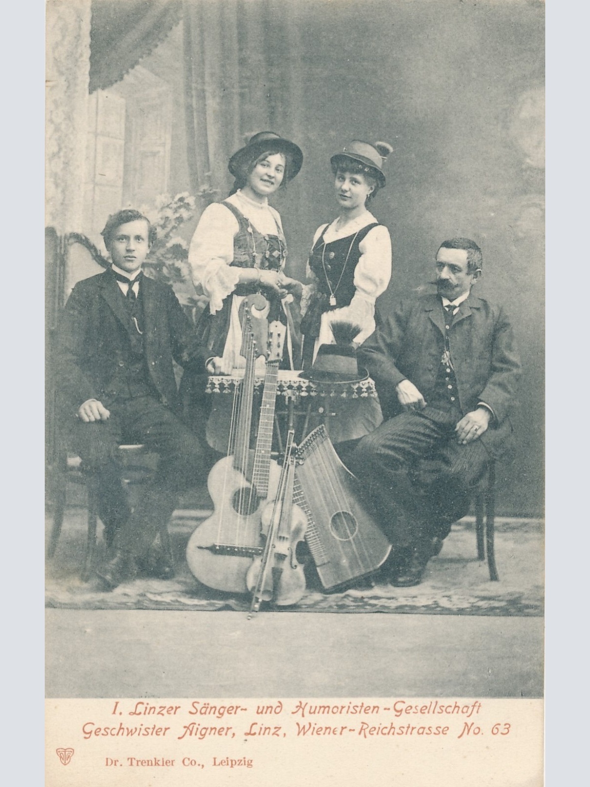 AK von den Linzer Sänger und Humoristen Oberösterreich Ansichtskarte (8879)