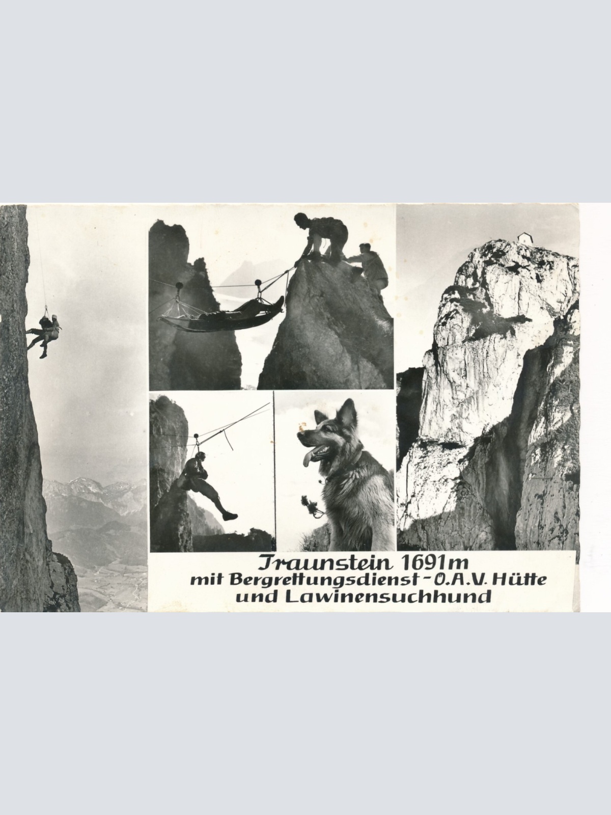 AK vom Traunstein Bergrettungsdienst Oberösterreich Ansichtskarte (8878)