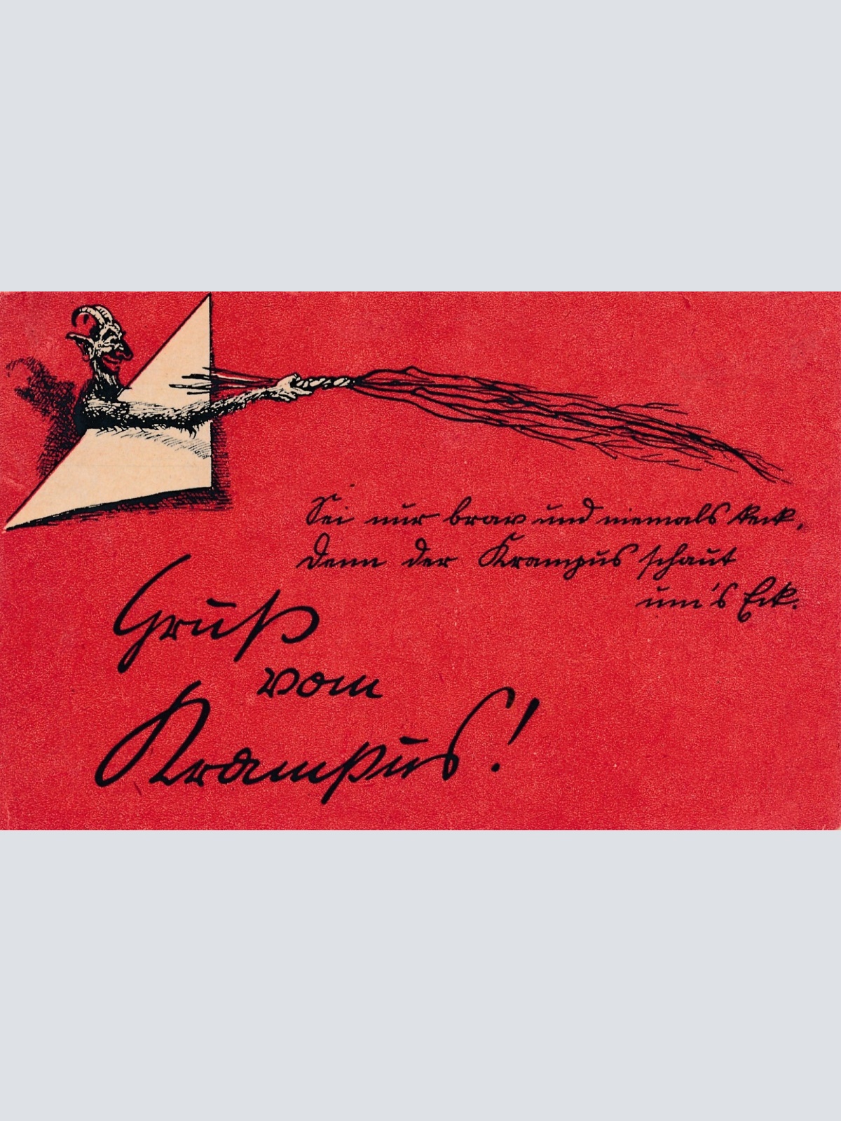 Motiv - Karte gruß vom Krampus (7226)