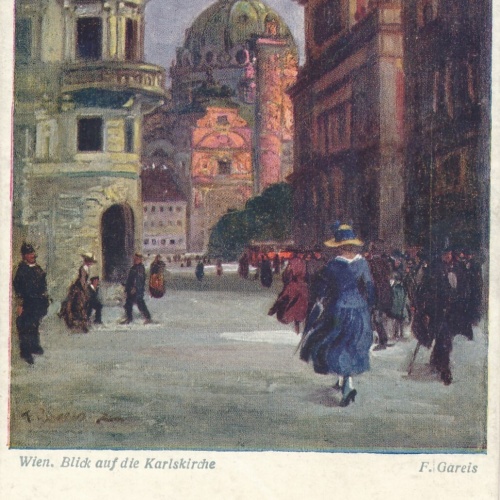 AK, Wien, Blick auf die Karlskirche (S2315)