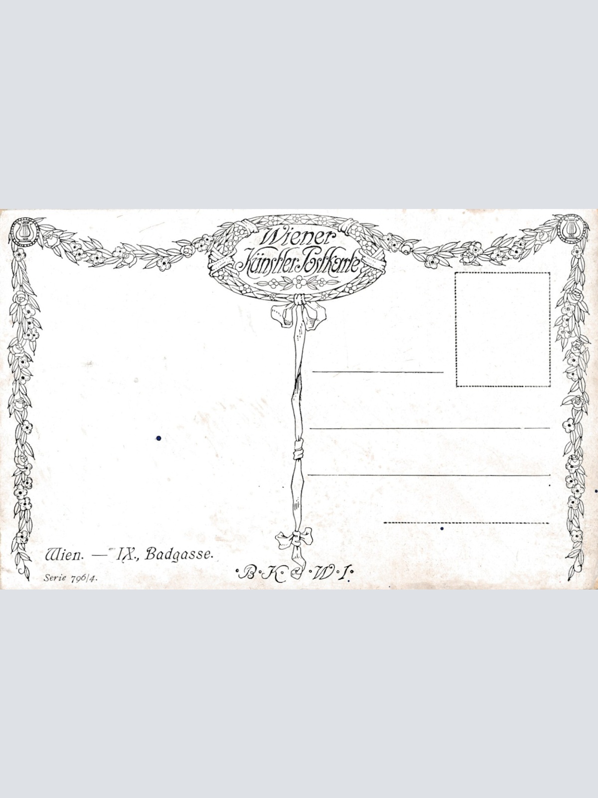 AK, Wien, Badgasse (S2319)