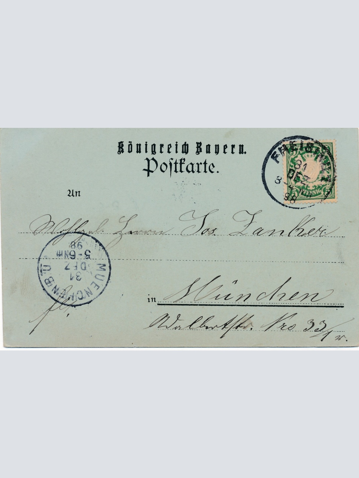 Mondschein - Karte Herzlichen Glückwunsch zum Neuen Jahre (7197)