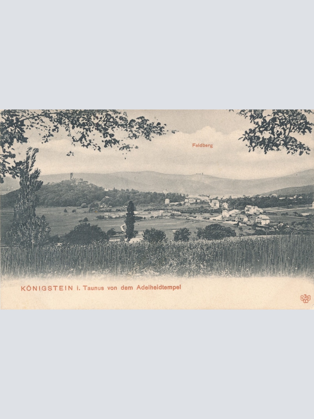 AK, Königstein im Taunus von dem Adelheidtempel, Hessen (S2299)
