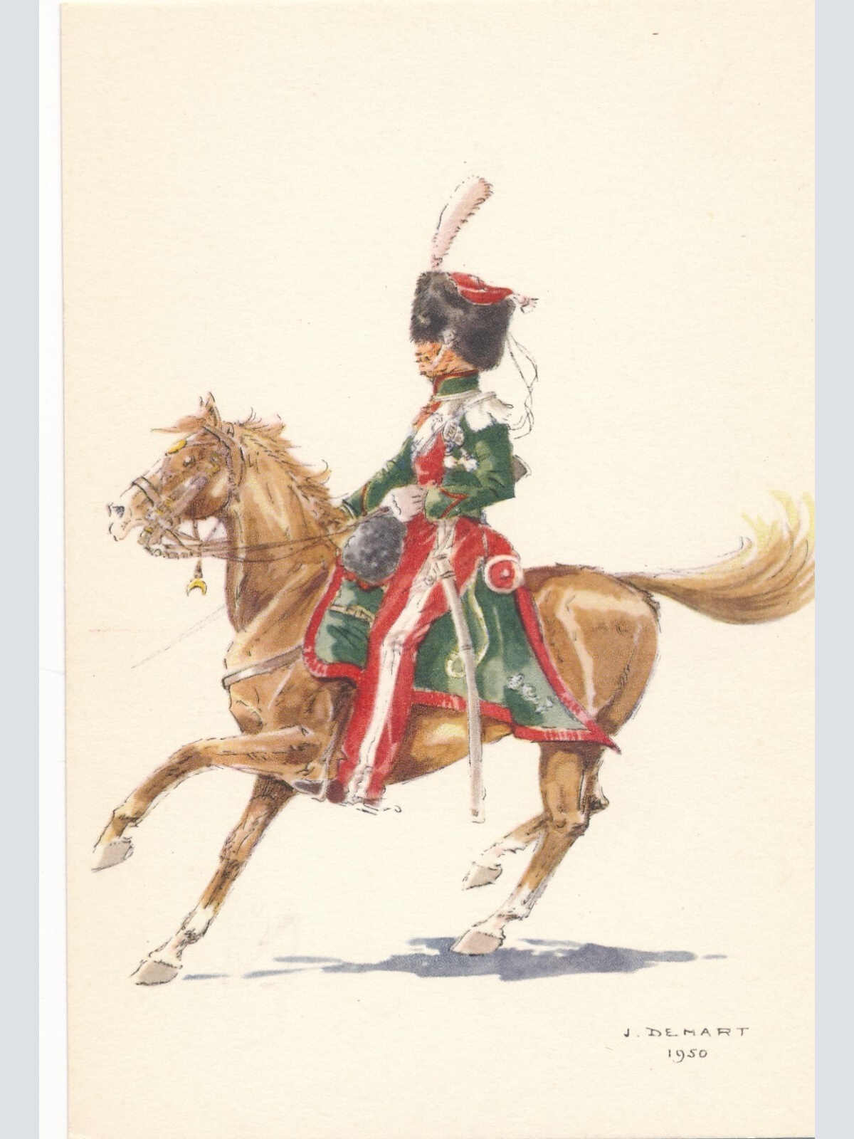 AK Uniform Belgien 1832 Gidsenkorps Ansichtskarte (8732)
