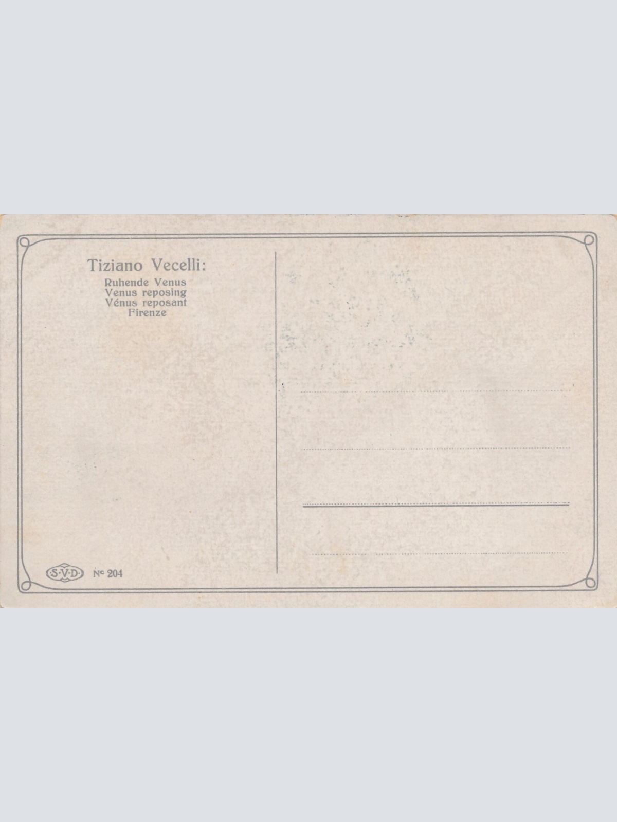 AK Erotik Akt - Nackt Busen Nackte Frau Tiziano Vecelli Firenze (6900)