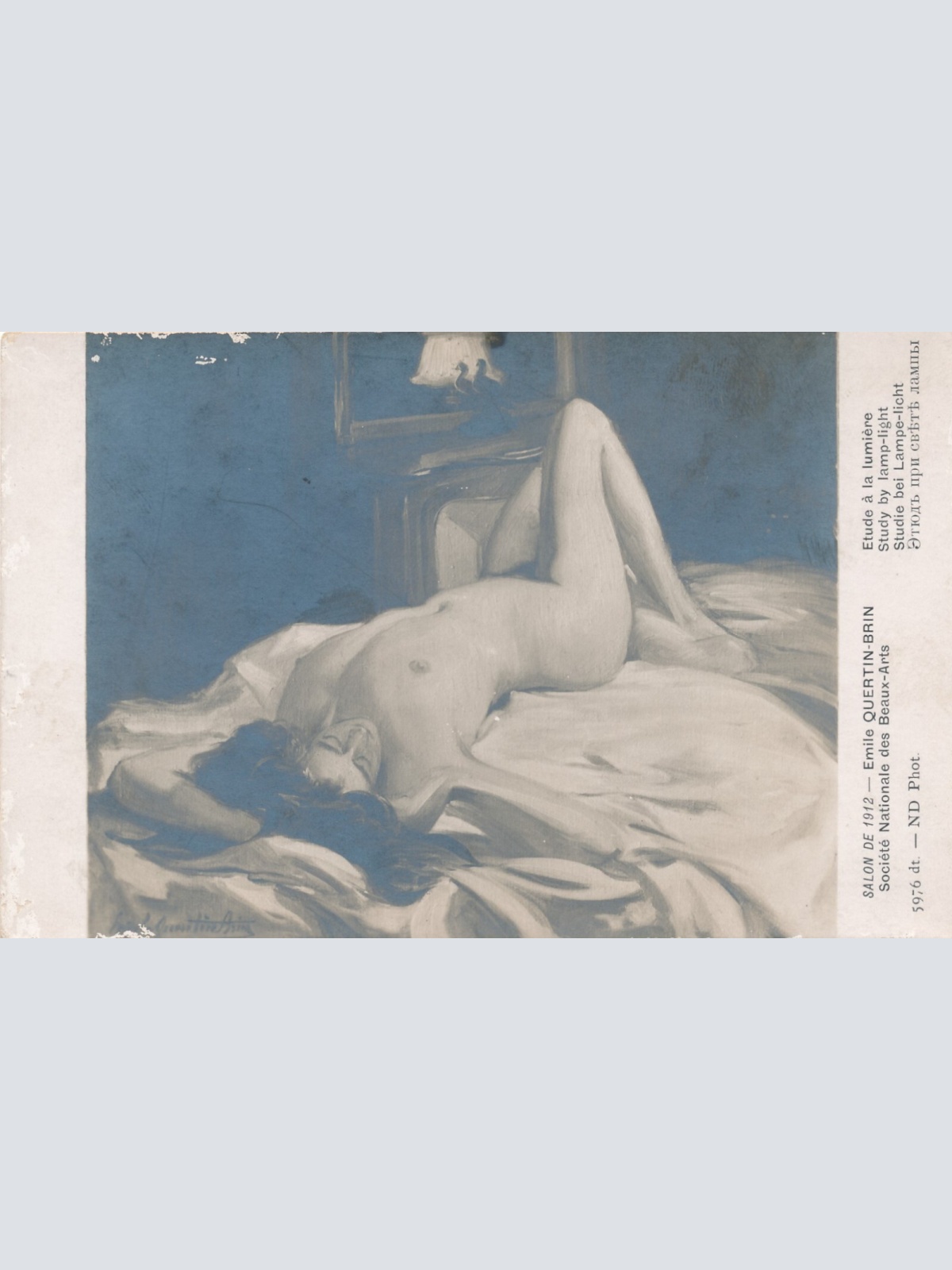 AK Erotik Akt - Nackt Busen Nackte Frau Emile Quertin Brin 1912 (6905)