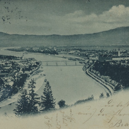 Mondschein - Karte AK aus Linz Oberösterreich Ansichtskarte (8859)