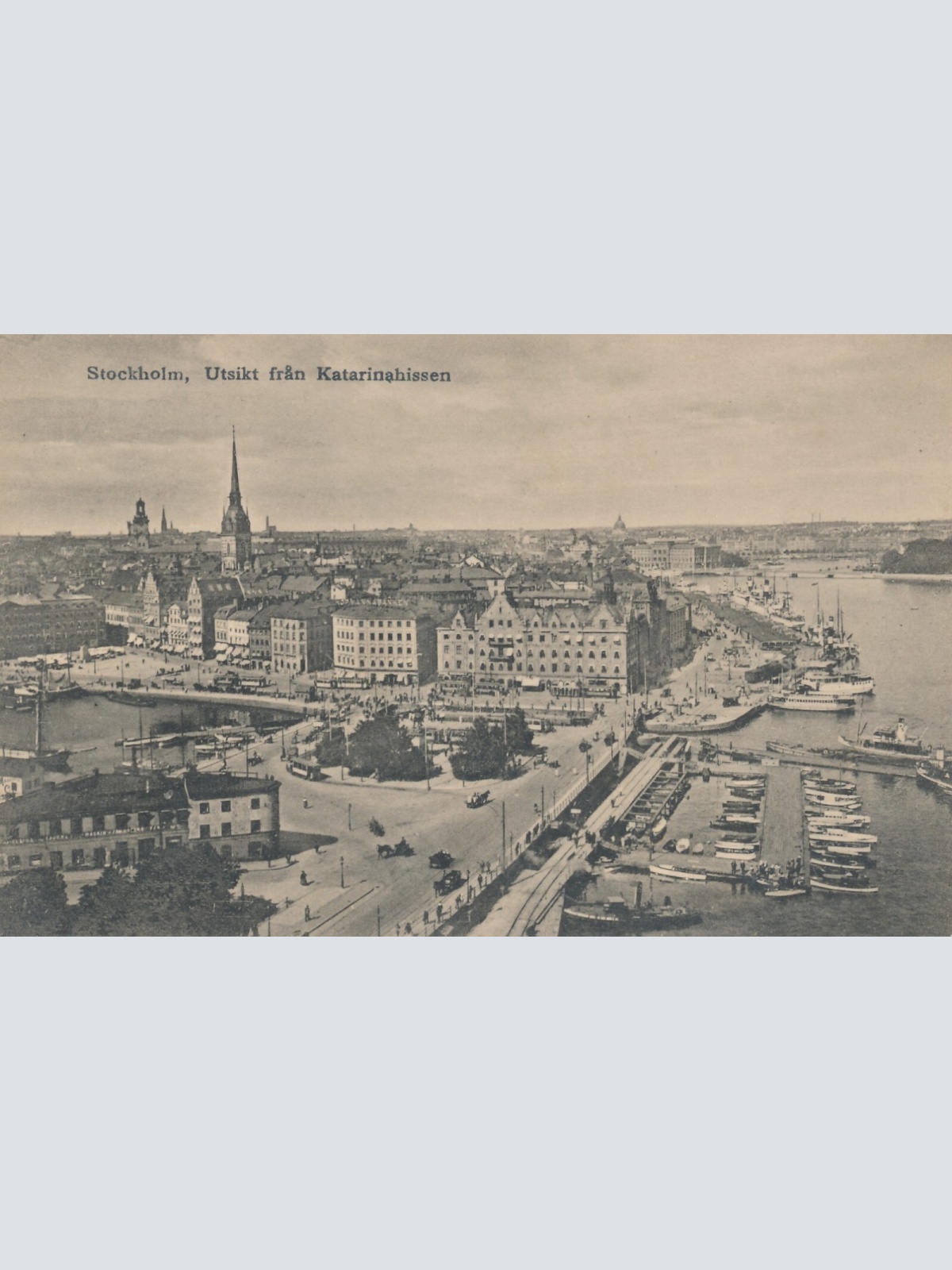 AK aus Stockholm Utsikt fran Katarinahissen Schweden (7379)