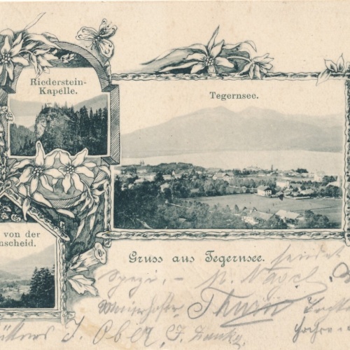 AK gruss aus Tegernsee Mehrbildkarte Bayern (7276)